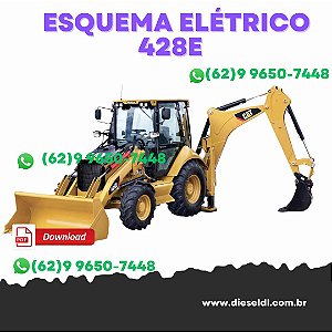 ESQUEMA ELÉTRICO RETROESCAVADEIRAS  414E 416E 422E 428E 444E CAT