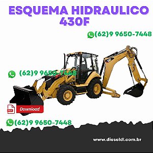 ESQUEMA HIDRÁULICO  RETROESCAVADEIRA 420F 430F   CAT