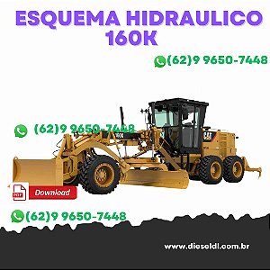 ESQUEMA HIDRÁULICO MOTONIVELADORA  12K 120K 140K 160K CAT