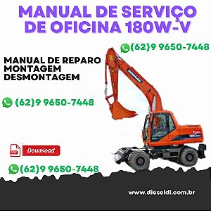 MANUAL DE SERVIÇO  DE OFICINA SOLAR ESCAVADEIRA 180W-V DOOSAN