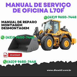 MANUAL DE SERVIÇO  DE OFICINA DIAGRAMAS ELÉTRICOS  CARREGADEIRAS L60F L70F VOLVO