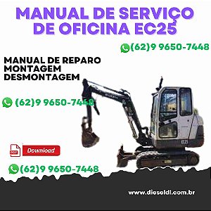 MANUAL DE SERVIÇO  DE OFICINA  MINI ESCAVADEIRA EC25  VOLVO