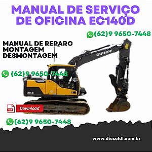 MANUAL DE SERVIÇO  DE OFICINA DIAGRAMAS DE CIRCUITOS ELETRICOS ESCAVADEIRA  EC140D  VOLVO
