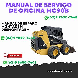 MANUAL DE SERVIÇO  DE OFICINA MINI CARREGADEIRAS MC60B MC70B MC80B MC90B MC110B VOLVO