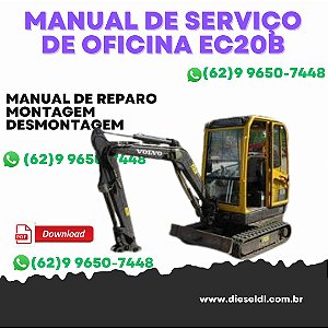 MANUAL DE SERVIÇO  DE OFICINA MINI ESCAVADEIRA EC20B VOLVO