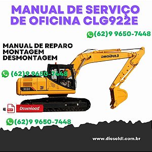 MANUAL DE SERVIÇO DE OFICINA CÓDIGOS FALHAS  ESCAVADEIRA CLG922E LIUGONG