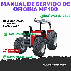 MANUAL DE SERVIÇO DE OFICINA TRATORES MF7140 MF7150 MF7170 MF7180 MASSEY FERGUSON