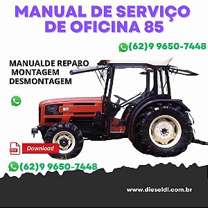 MANUAL DE SERVIÇO DE OFICINA TRATOR 60 65 75 85 COMPATTO 60V 75VR SAME GOLDEN