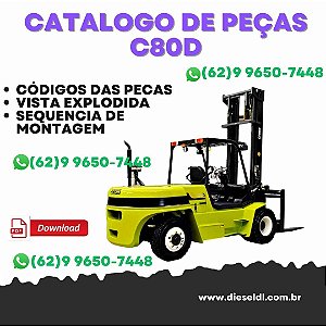 CATÁLOGO DE PEÇAS EMPILHADEIRA  C60D C70D C80D CLARK