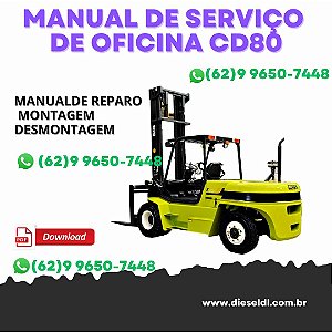 MANUAL DE SERVIÇO DE OFICINA EMPILHADEIRA C60D  C80D  CLARK