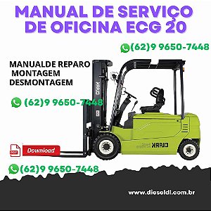 MANUAL DE SERVIÇO DE OFICINA EMPILHADEIRA ECG 20 32 CLARK