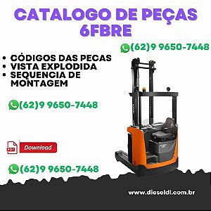 CATALOGO DE PEÇAS  EMPILHADEIRAS 6FBRE 12 14 16 20  TOYOTA
