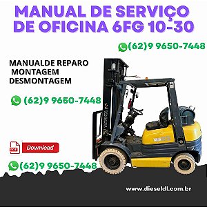 MANUAL DE SERVIÇO DE OFICINA EMPILHADEIRAS 6FG 10-30 6FD 10-30 TOYOTA