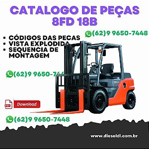 CATALOGO DE PEÇAS  EMPILHADEIRAS 8FG 18B 25B 30B TOYOTA