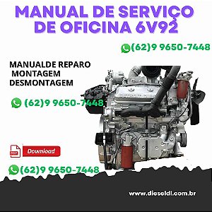 MANUAL DE SERVIÇO DE OFICINA  MOTOR   DIESEL SERIE 6v92  DETROIT
