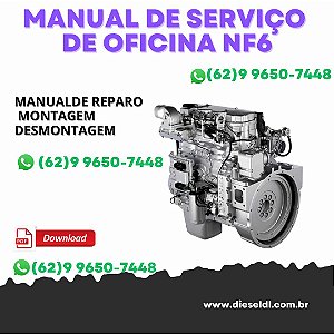 MANUAL DE SERVIÇO DE OFICINA MOTOR NEF 6 CILINDROS 4V  FPT