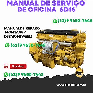 MANUAL DE SERVIÇO DE OFICINA MOTOR D616 CAT