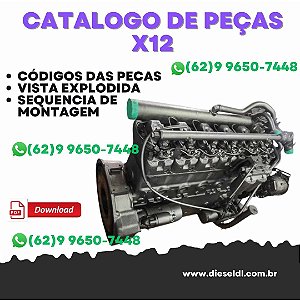 CATÁLOGO DE PEÇAS MOTOR ACTEON X12 MWM