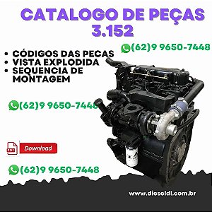 CATÁLOGO DE PEÇAS MOTOR  3.152 D3.152 PERKINS