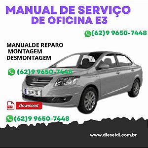 MANUAL DE SERVIÇO DE OFICINA  CHERY COWIN E3   2013 / 2015