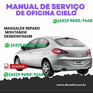 MANUAL DE SERVIÇO DE OFICINA  CIELO  2009 CHERY