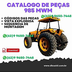 CATÁLOGO PEÇAS TRATORES VALMET 985 MWM VALTRA