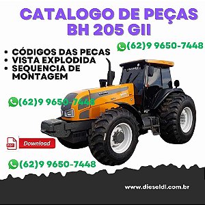 CATÁLOGO PEÇAS TRATOR  BH 205 GII VALTRA