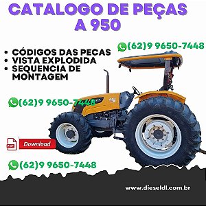 CATÁLOGO DE PEÇAS TRATOR A 950 GII  VALTRA