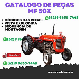 CATÁLOGO PEÇAS TRATOR MF 50X MASSEY FERGUSON