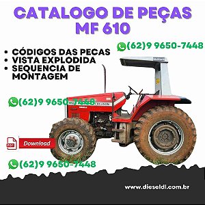 CATÁLOGO PEÇAS TRATOR MF 610 MASSEY FERGUSON