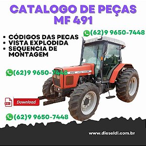CATÁLOGO PEÇAS TRATOR MF 491 MASSEY FERGUSON