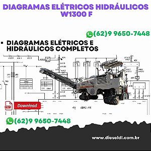 Diagramas Elétricos e Hydráulicos W1300 F Wirtgen