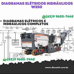 Diagramas Elétricos e Hydráulicos W250  Wirtgen