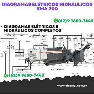 Diagramas Elétricos e Hydráulicos KMA 200 Wirtgen