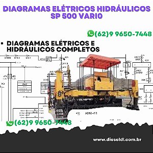 Diagramas Elétricos e Hydráulicos  SP 500 VARIO Wirtgen