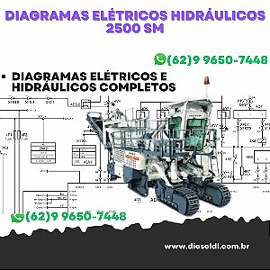 Diagramas Elétricos e Hydráulicos  2500 SM Wirtgen