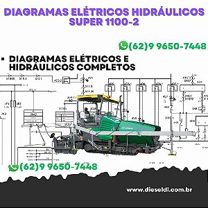 Diagramas Elétricos e Hydráulicos Super 1100-2  Vogele