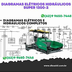 Diagramas Elétricos e Hydráulicos Super 1300-2  Vogele