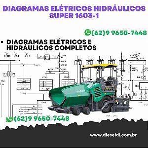 Diagramas Elétricos e Hydráulicos Super 1603-1 Vogele