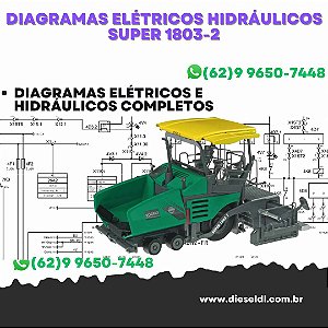 Diagramas Elétricos e Hydráulicos Super 1803-2 Vogele