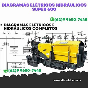 Diagramas Elétricos e Hydráulicos Super 600 Vogele