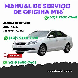 MANUAL DE SERVIÇOS DE OFICINA CHERY M16  2014