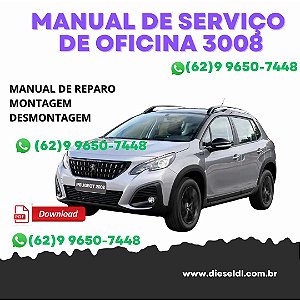 MANUAL DE SERVIÇOS DE OFICINA PEUGEOT 3008  2008-2016