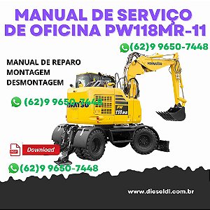 MANUAL DE SERVIÇOS DE OFICINA PW118MR-11  KOMATSU