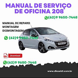 MANUAL DE SERVIÇOS DE OFICINA  PEUGEOT 208  2012-2018