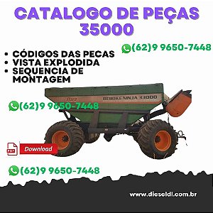 CATALOGO DE PEÇAS REBOKE NINJA 33000  STARA
