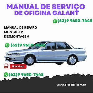 MANUAL DE SERVIÇOS DE OFICINA  GALANT 1989-1990-1991-1992-1993 - VOLUME 1