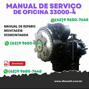 MANUAL DE SERVIÇO DE OFICINA  TRANSMISSÃO 33000 - 4 VELOCIDADES CLARK