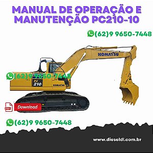MANUAL DE OPERAÇÃO E MANUTENÇÃO  ESCAVADEIRA  PC210-10 - PC210LC-10 KOMATSU