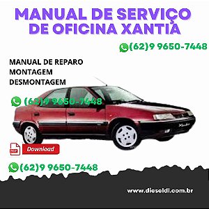 MANUAL DE SERVIÇO DE OFICINA CITROEN XANTIA 96